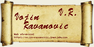 Vojin Ravanović vizit kartica